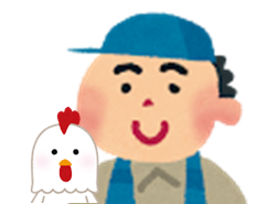 顔写真：掲載例（フォームA）：生産農場